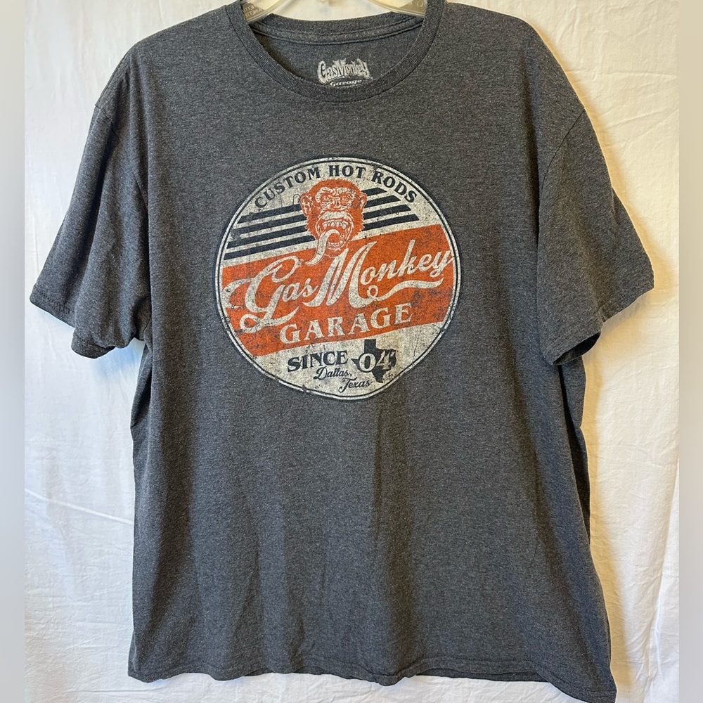 Gas Monkey Garage Custom Hot Rods Graphic Tee – Dallas Size XL